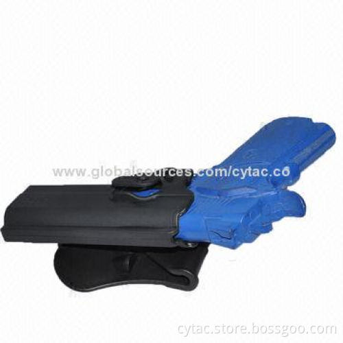 Tactical 1911 Handgun Paddle Holster, Right Hand, Black Color, in Polymer Materials